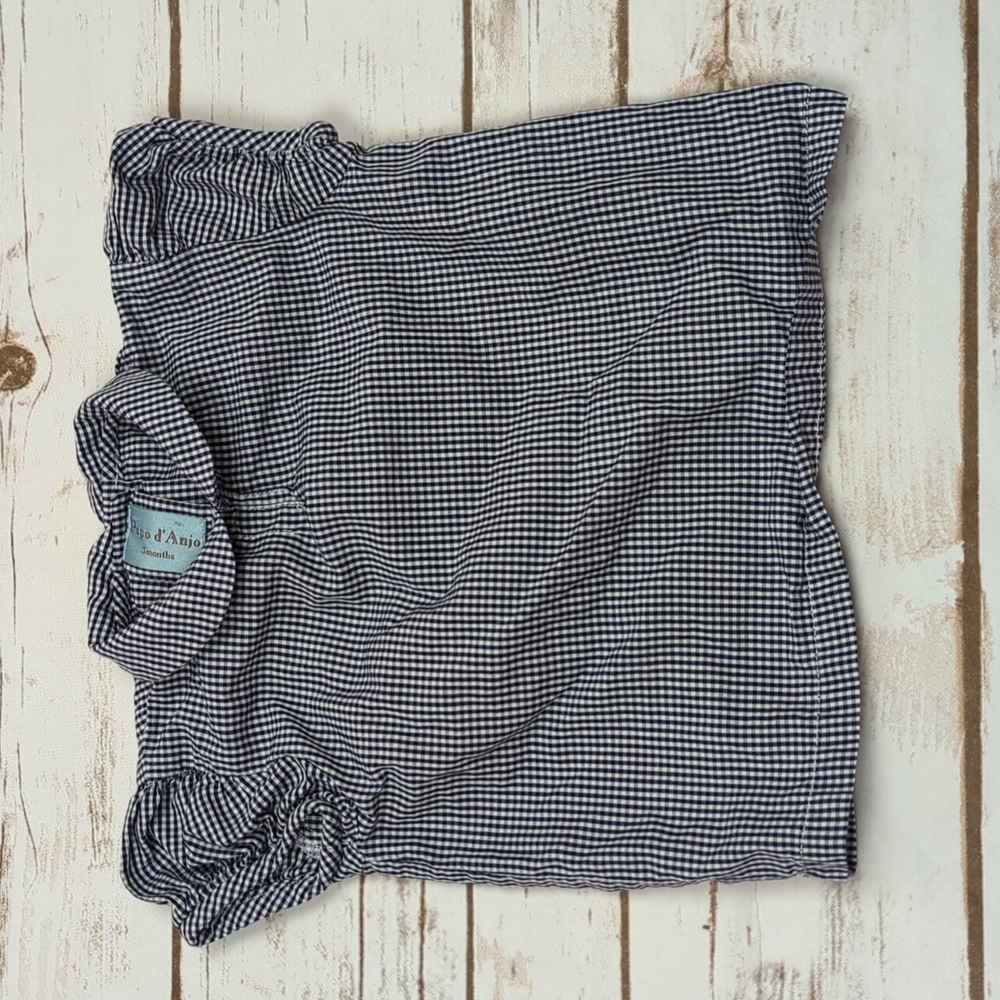Papo d'Anjo Gingham Plaid Top 3M